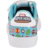 imageadidas UnisexChild Vulcraid3r Skate ShoeWhiteBright CyanBright Cyan Cross Strap