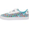 imageadidas UnisexChild Vulcraid3r Skate ShoeWhiteBright CyanBright Cyan Cross Strap