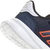 imageadidas UnisexChild XPLR Path Elastic Lace ampamp Strap SneakerDark BlueSemi Impact OrangeWhite