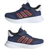 imageadidas UnisexChild XPLR Path Elastic Lace ampamp Strap SneakerDark BlueSemi Impact OrangeWhite