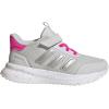 imageadidas UnisexChild XPLR Path Elastic Lace ampamp Strap SneakerDash GreySilver MetallicShock Pink