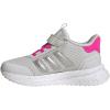 imageadidas UnisexChild XPLR Path Elastic Lace ampamp Strap SneakerDash GreySilver MetallicShock Pink