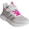 imageadidas UnisexChild XPLR Path Elastic Lace ampamp Strap SneakerDash GreySilver MetallicShock Pink