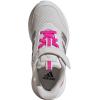 imageadidas UnisexChild XPLR Path Elastic Lace ampamp Strap SneakerDash GreySilver MetallicShock Pink