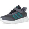 imageadidas UnisexChild XPLR Path Elastic Lace ampamp Strap SneakerGreyPure TealBlack