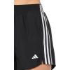 imageadidas Womens 3Stripes HighRise Training ShortsBlackWhite