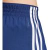 imageadidas Womens 3Stripes HighRise Training ShortsDark BlueWhite