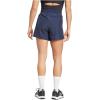 imageadidas Womens 3Stripes HighRise Training ShortsInkWhite