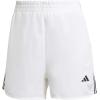 imageadidas Womens 3Stripes HighRise Training ShortsWhiteBlack