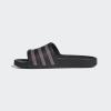 imageadidas Womens Adilette Aqua Slide SandalBlackMatte Purple MetallicBlack