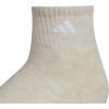 imageadidas Womens Ankle Socks Athletic Cushioned Quarter Fit 6Pack Durable Comfortable Cooling with CompressionAlumina BeigeWhiteWonder Beige