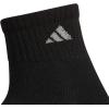 imageadidas Womens Ankle Socks Athletic Cushioned Quarter Fit 6Pack Durable Comfortable Cooling with CompressionBlackAluminum 2