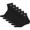 imageadidas Womens Ankle Socks Athletic Cushioned Quarter Fit 6Pack Durable Comfortable Cooling with CompressionBlackAluminum 2