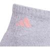 imageadidas Womens Ankle Socks Athletic Cushioned Quarter Fit 6Pack Durable Comfortable Cooling with CompressionGreyBliss PopClear Mint