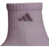 imageadidas Womens Ankle Socks Athletic Cushioned Quarter Fit 6Pack Durable Comfortable Cooling with CompressionPreloved Fig PurpleClear Onix GreyWhite