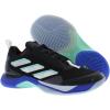 imageadidas Womens Avacourt Tennis ShoeCore BlackSilver MetallicLucid Blue