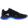 imageadidas Womens Avacourt Tennis ShoeCore BlackSilver MetallicLucid Blue