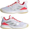 imageadidas Womens Avaflash SneakersWhiteSilver MetallicLucid Red