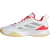 imageadidas Womens Avaflash SneakersWhiteSilver MetallicLucid Red