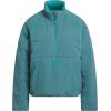imageadidas Womens Beyond Twistweave QuarterZip JacketPreloved Teal