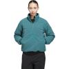imageadidas Womens Beyond Twistweave QuarterZip JacketPreloved Teal