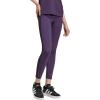 imageadidas Womens Essentials 3Stripes Cotton LeggingsAurora PlumBlack