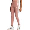 imageadidas Womens Essentials 3Stripes Cotton LeggingsWarm ClayWhite