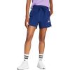 imageadidas Womens Essentials 3Stripes Cotton ShortsDark BlueWhite