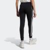 imageadidas Womens Essentials 3Stripes Fleece PantsBlackWhite