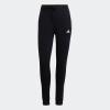 imageadidas Womens Essentials 3Stripes Fleece PantsBlackWhite