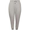 imageadidas Womens Essentials 3Stripes Fleece PantsMedium Grey HeatherWhite 2021