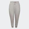 imageadidas Womens Essentials 3Stripes Fleece PantsMedium Grey HeatherWhite 2021