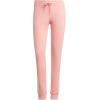 imageadidas Womens Essentials 3Stripes Fleece PantsSemi Pink Spark