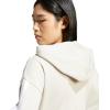 imageadidas Womens Essentials 3Stripes French Terry FullZip HoodieWonder AluminaWhite