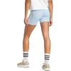 imageadidas Womens Essentials 3Stripes HighWaisted Biker ShortsBlueWhite