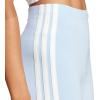 imageadidas Womens Essentials 3Stripes HighWaisted Biker ShortsBlueWhite