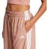 imageadidas Womens Essentials 3Stripes Woven Parachute PantsWarm ClayWhite