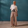 imageadidas Womens Essentials 3Stripes Woven Parachute PantsWonder AluminaWhite