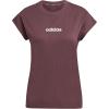 imageadidas Womens Essentials Linear Cotton TShirtAurora RubyWhite