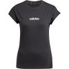 imageadidas Womens Essentials Linear Cotton TShirtBlackWhite