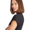 imageadidas Womens Essentials Linear Cotton TShirtBlackWhite