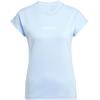 imageadidas Womens Essentials Linear Cotton TShirtBlueWhite