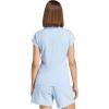 imageadidas Womens Essentials Linear Cotton TShirtBlueWhite