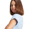 imageadidas Womens Essentials Linear Cotton TShirtBlueWhite