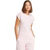 imageadidas Womens Essentials Linear Cotton TShirtClear PinkWhite