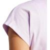 imageadidas Womens Essentials Linear Cotton TShirtIce LavenderBliss Lilac