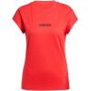 imageadidas Womens Essentials Linear Cotton TShirtPure RubyBlack