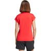 imageadidas Womens Essentials Linear Cotton TShirtPure RubyBlack