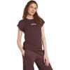 imageadidas Womens Essentials Linear Cotton TShirtShadow BrownWhite