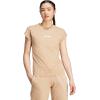 imageadidas Womens Essentials Linear Cotton TShirtWarm SandstoneWhite